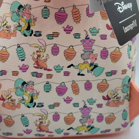 Loungefly Alice In Wonderland tea party Disney backpack - Picture 5 of 9